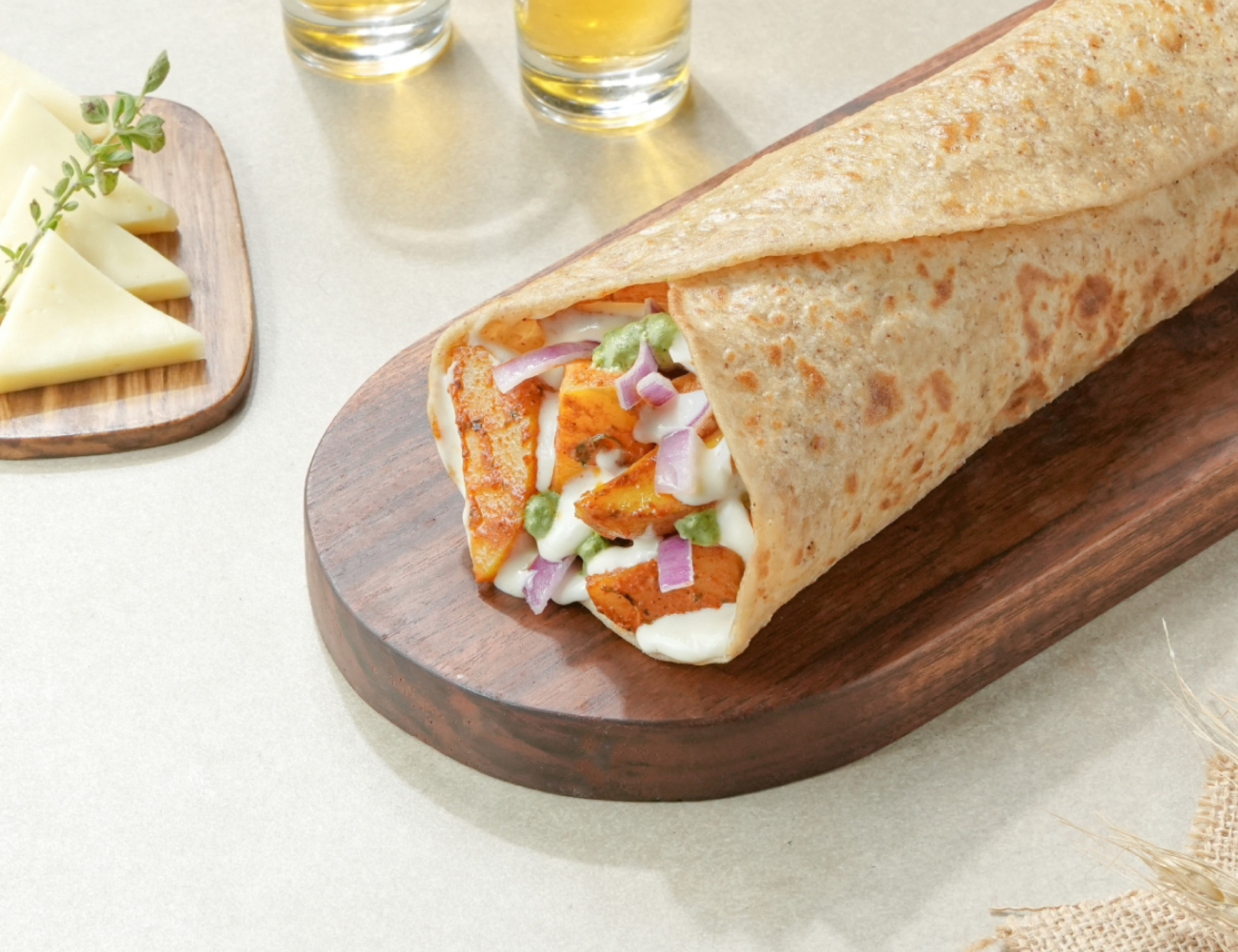 Aloo Cheese Melt Roll