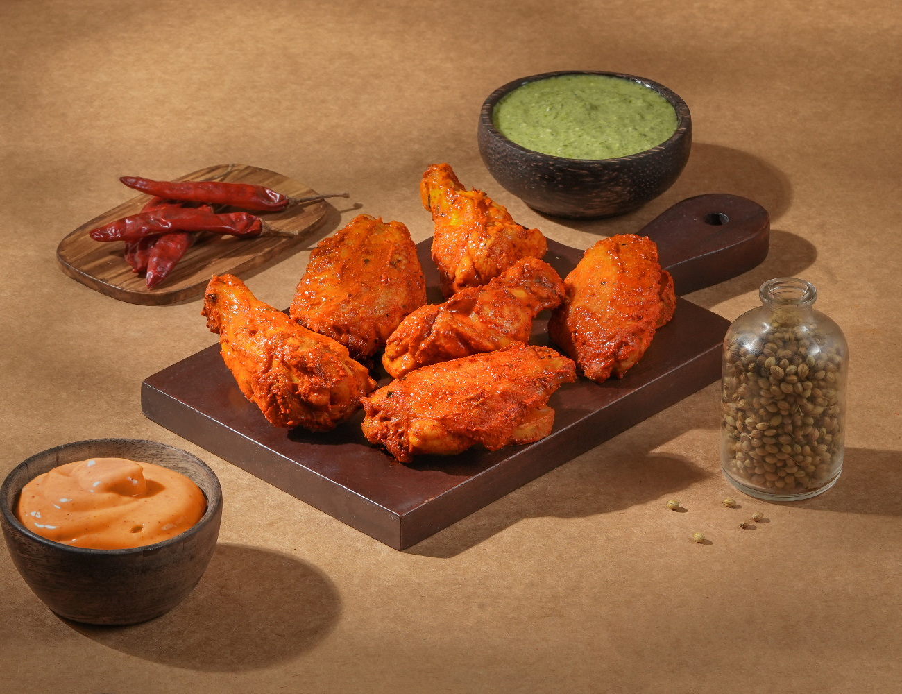 Spicy Peri Peri Chicken Wings [6 Pcs]