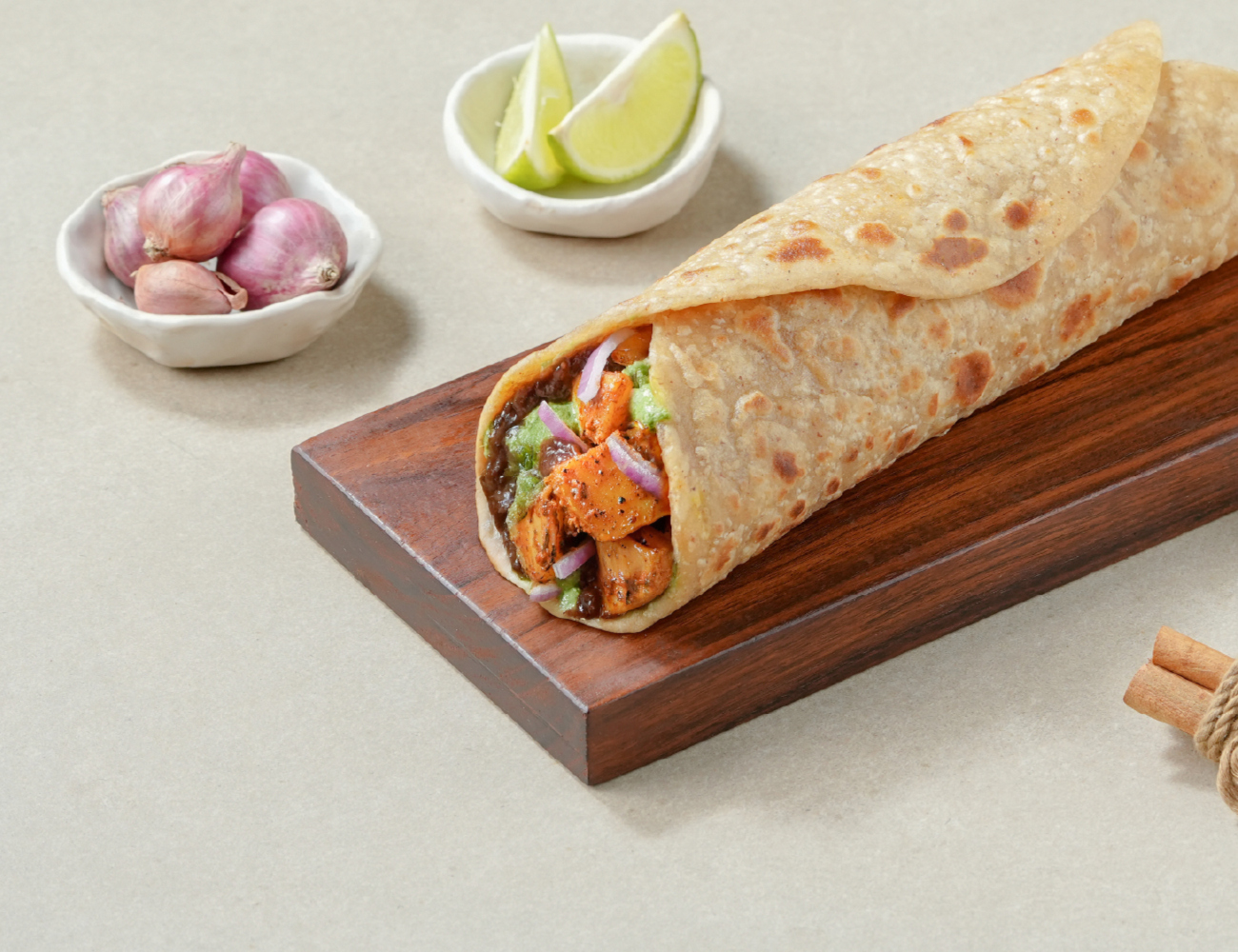 Aloo Chaat Mini Roll