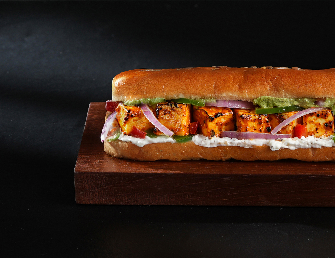 Paneer Tikka Sub-Sandwich