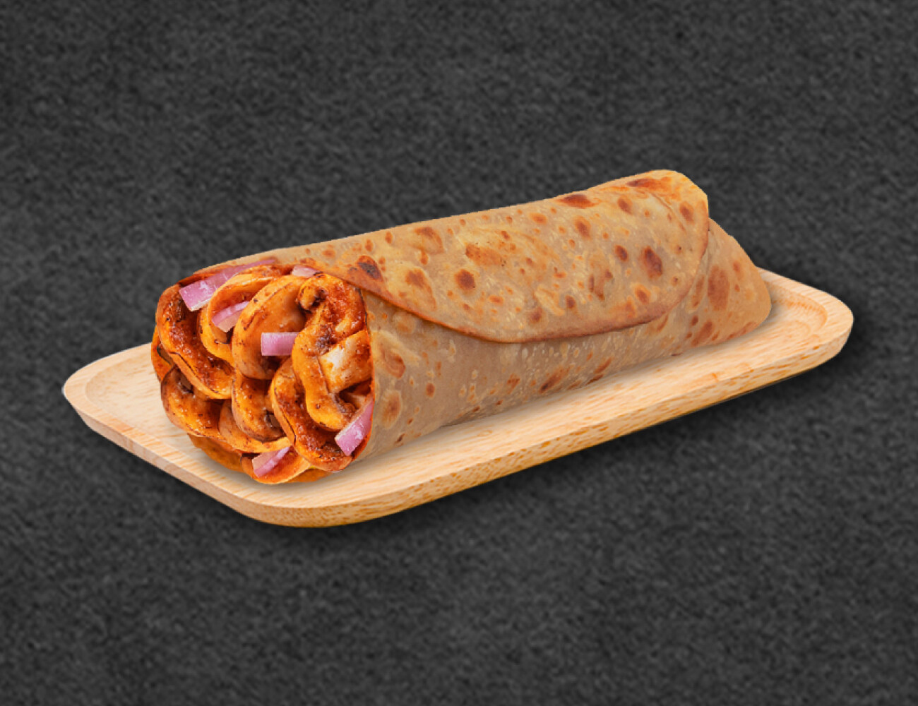 Tandoori Mushroom Roll