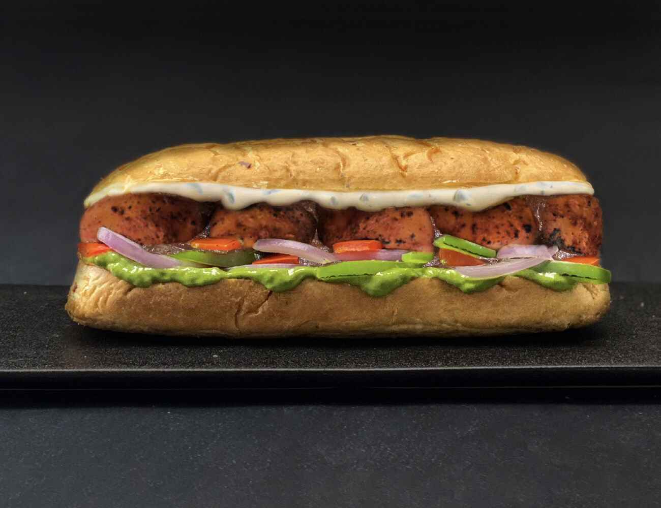 Aloo Tikki Veg Sandwich