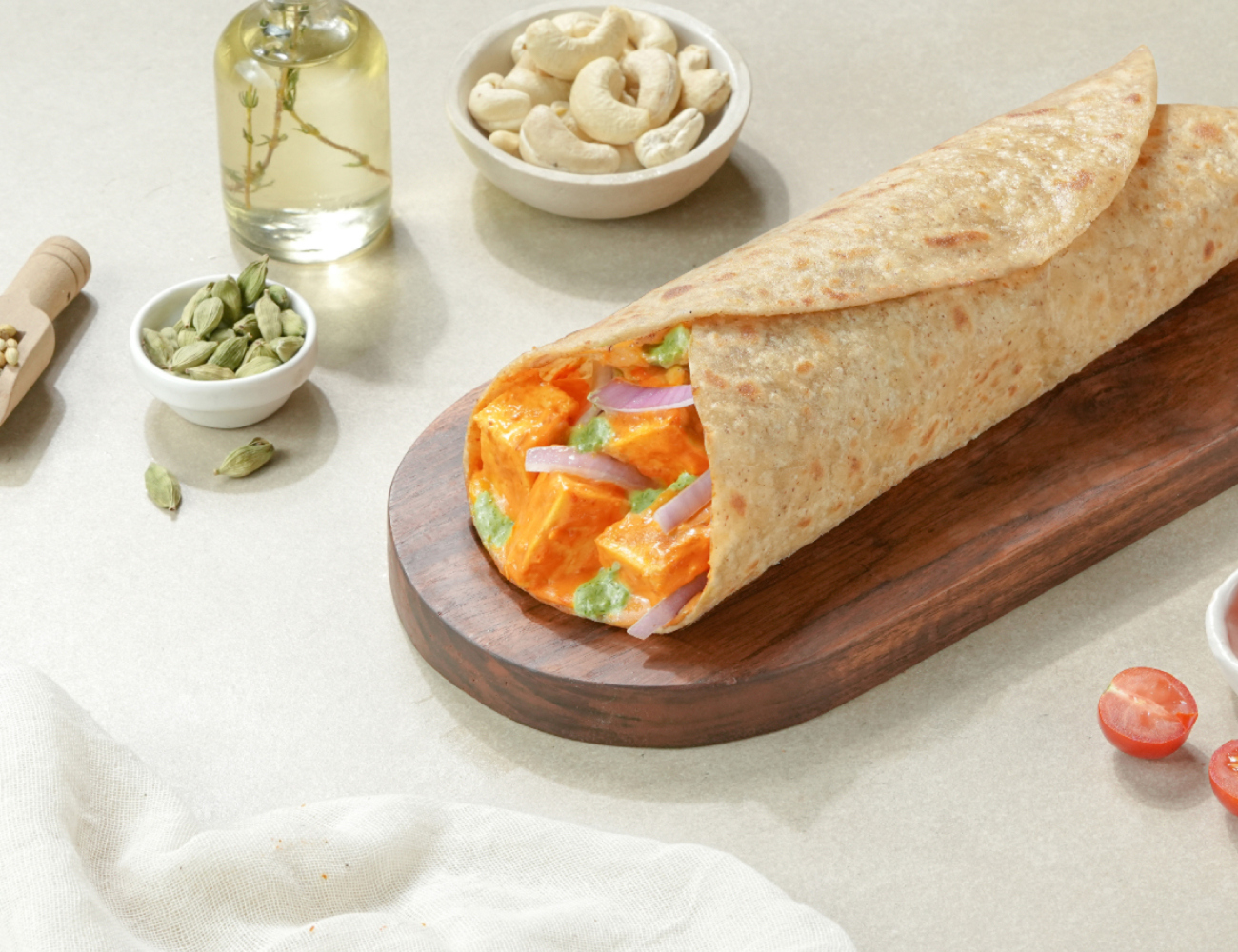 Paneer Makhni Mini Roll