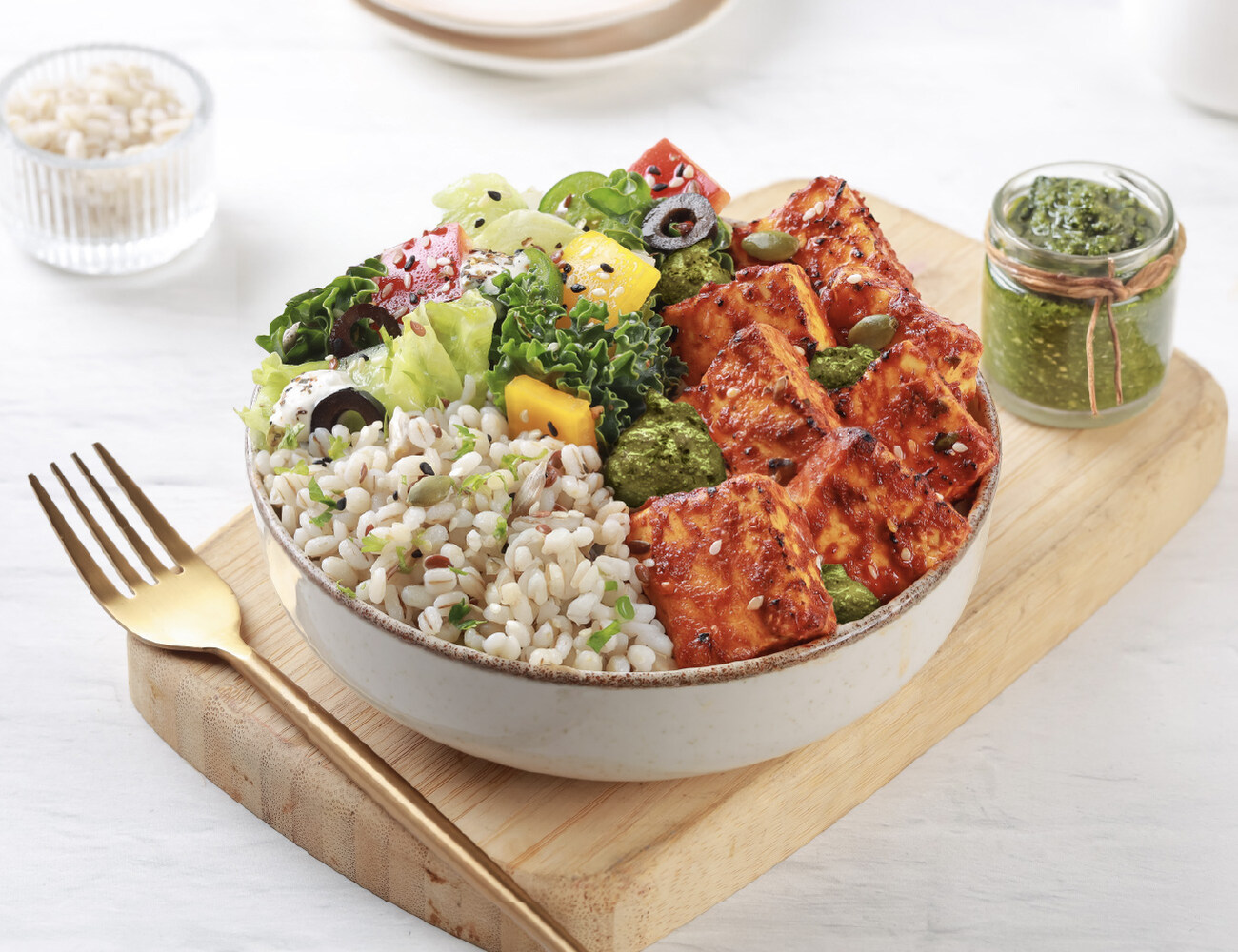 Pesto & Paneer Supreme Bowl [49g - High Protein]