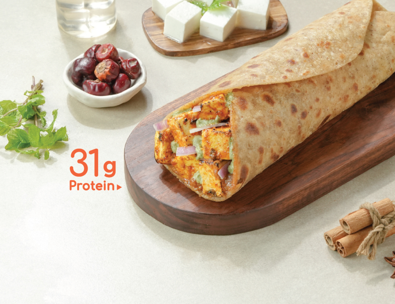 Loaded 2X Paneer Roll [31g Protein]