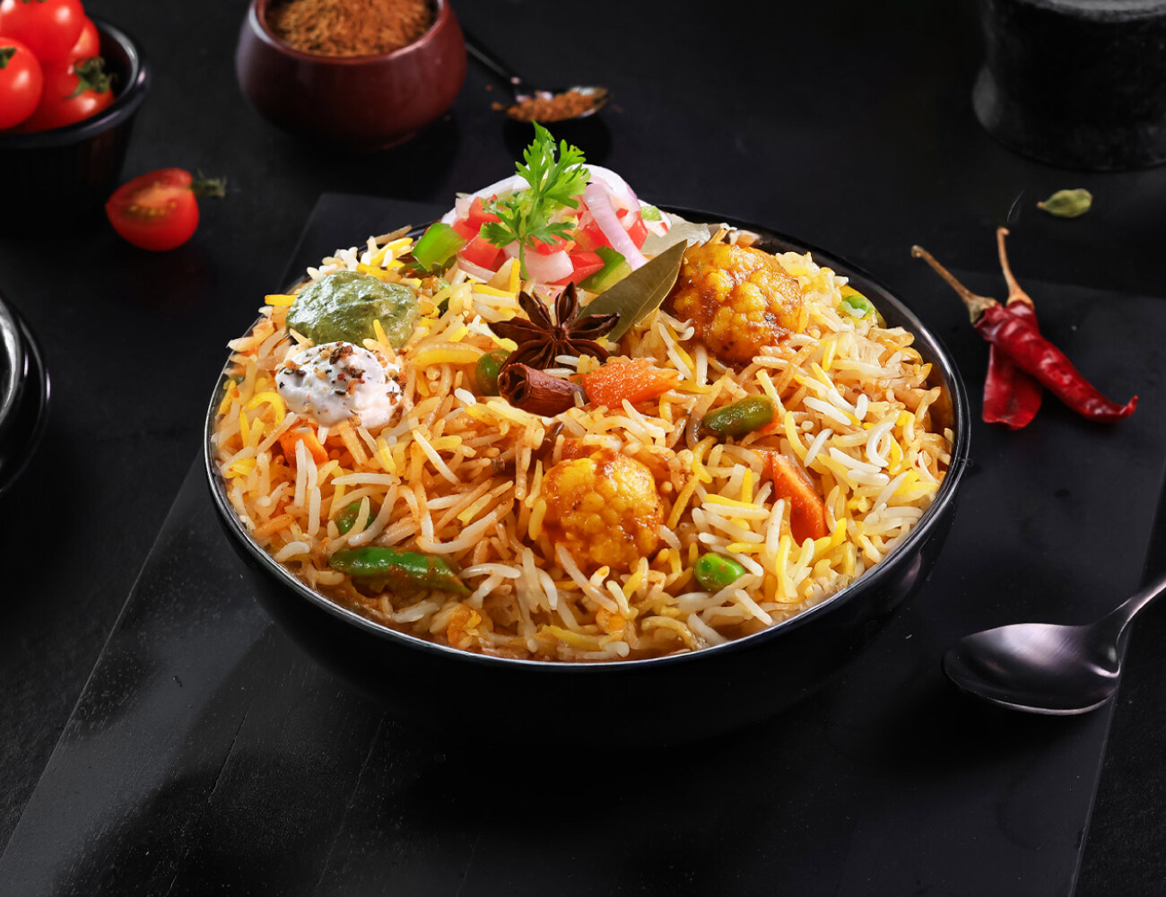 Veg Handi Biryani Bowl