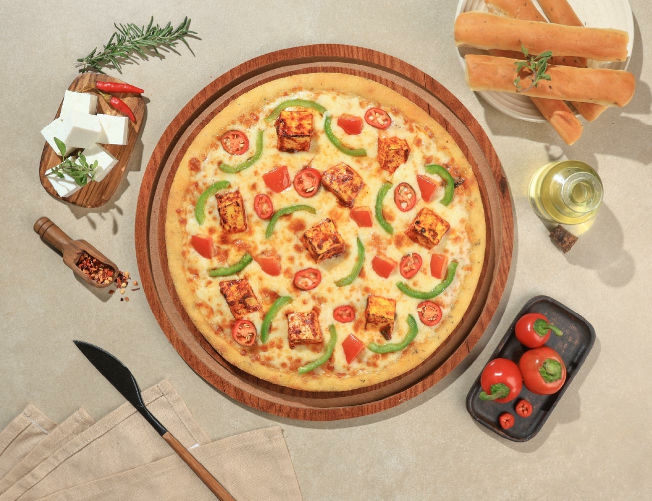 Paneer Heatwave Pizza [10" Big]