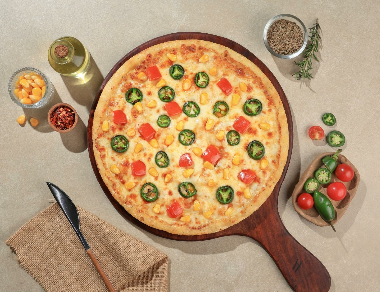 Cornfire Thin Crust Pizza [7" Regular]