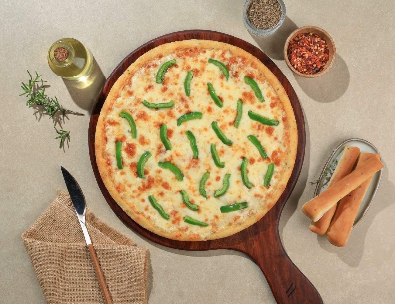 Capsicum Carnival Cheese Blast Pizza [7" Regular]