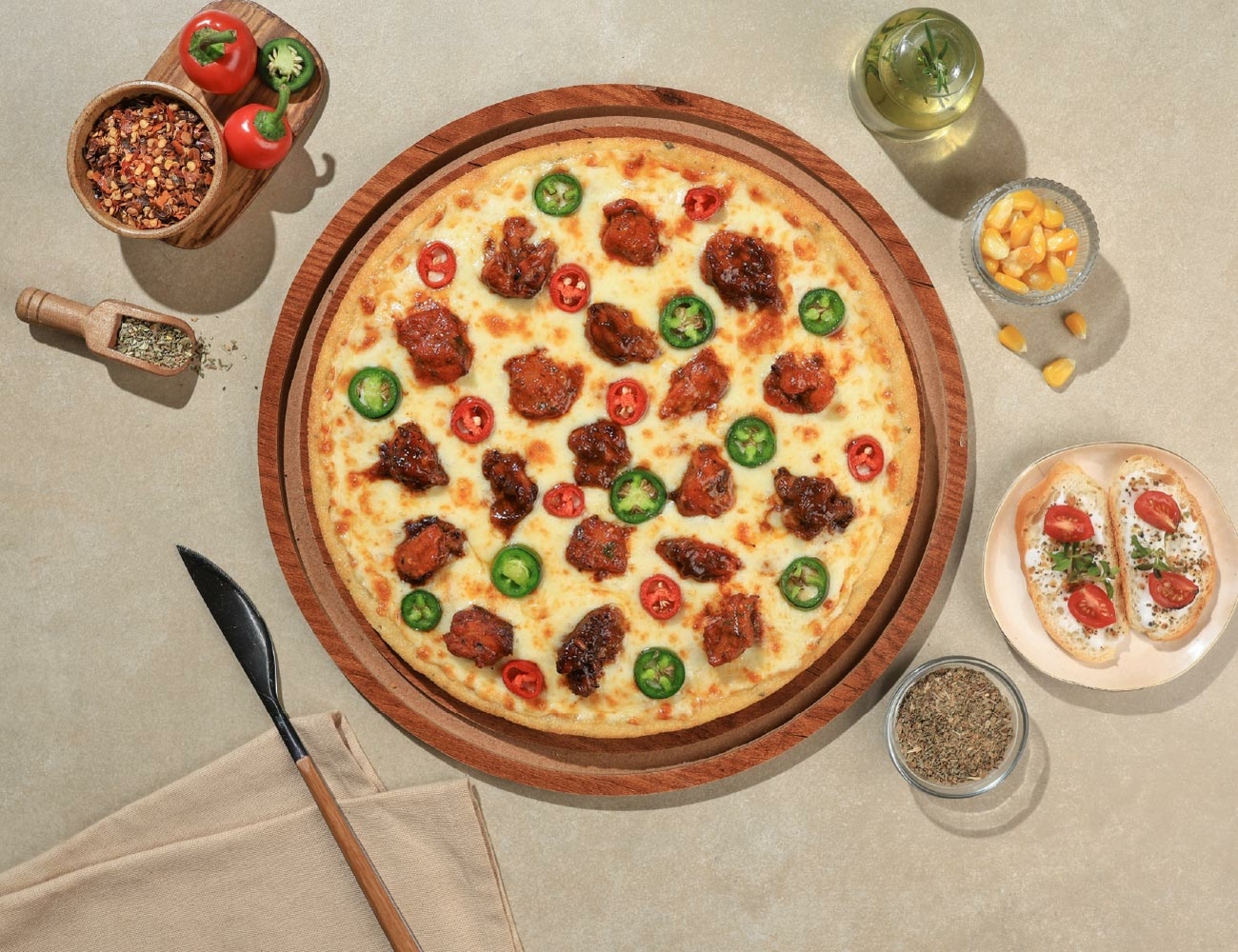 Fiery Chick-Flick Cheese Blast Pizza [7" Regular]