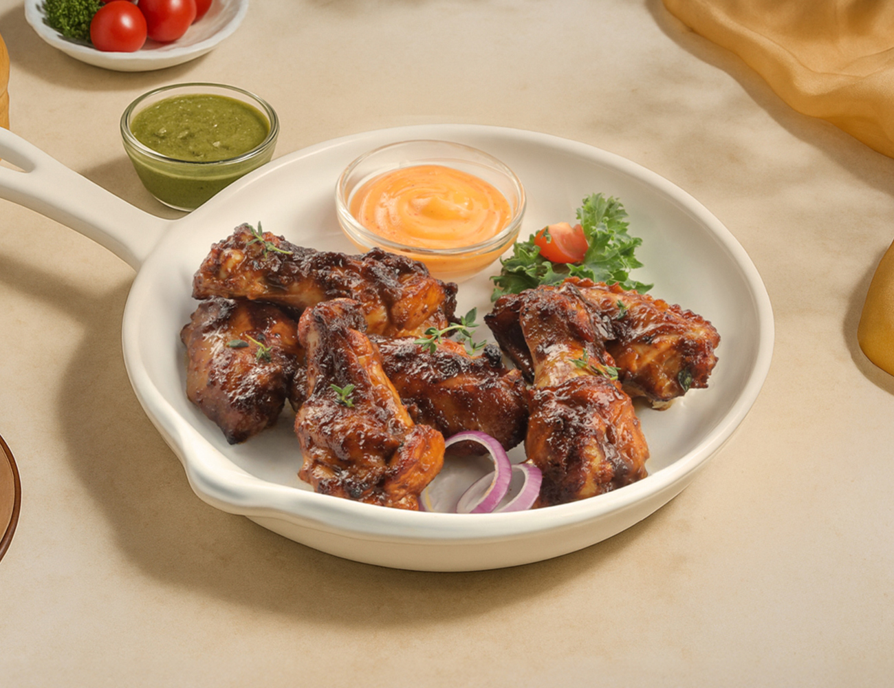Bold BBQ Chicken Wings [6 Pcs]