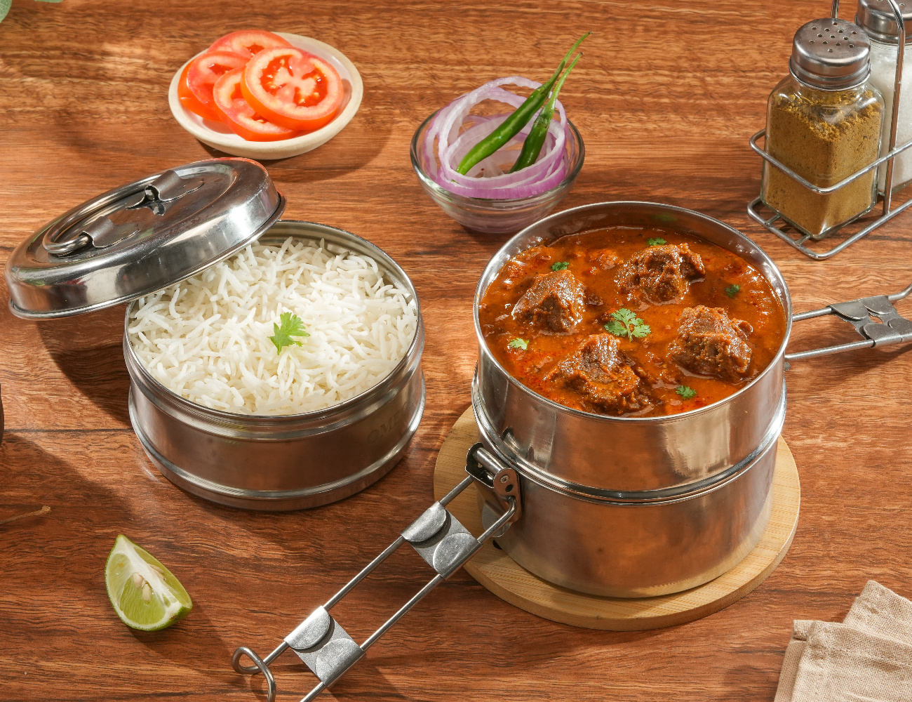 Mutton Curry - RICE Meal