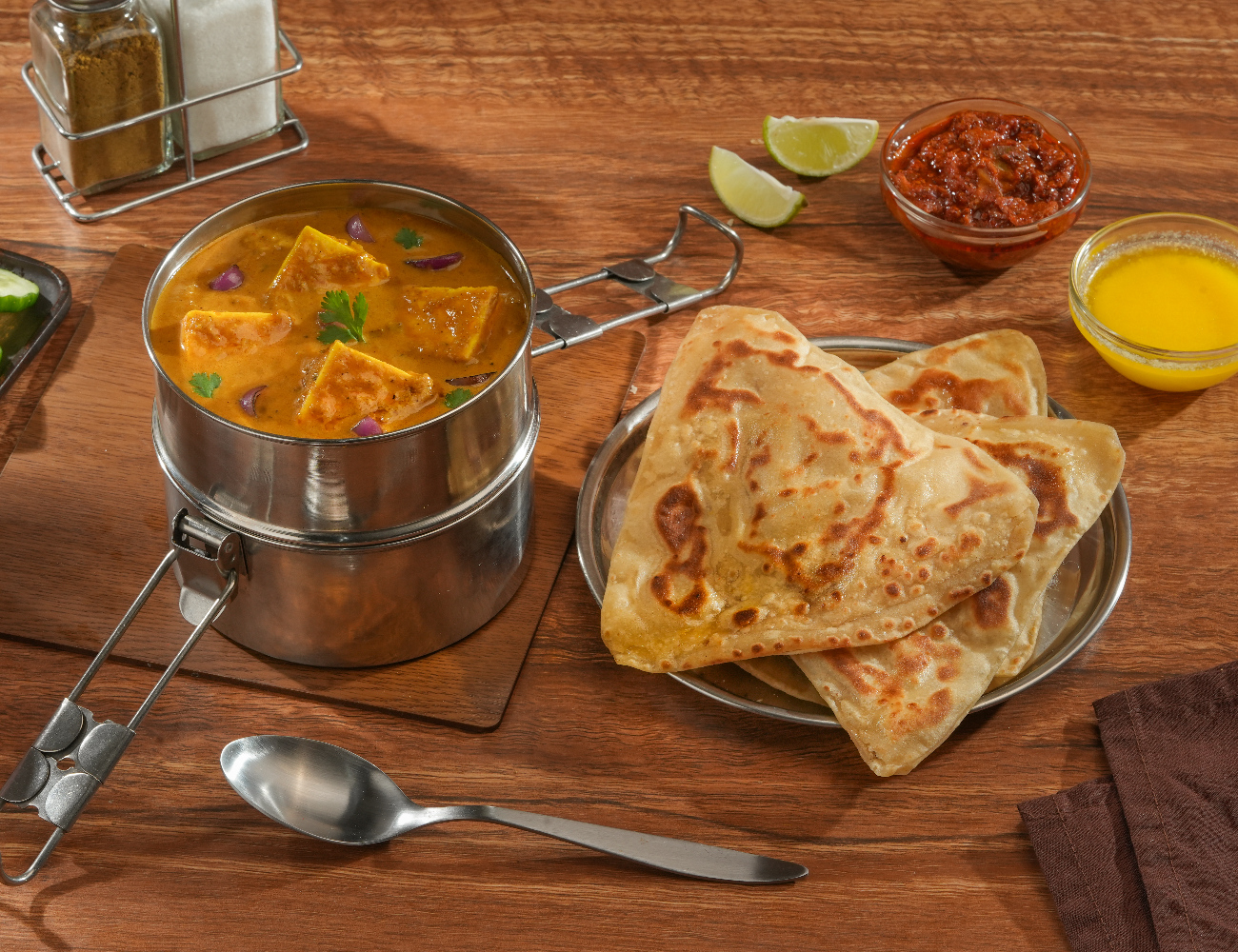 Weekend Paneer Curry - PARATHA Meal