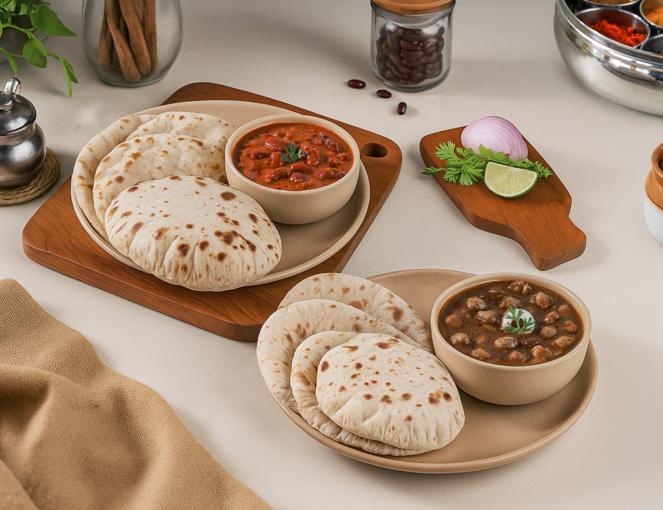Special Chole Light Meal + Punjabi Rajma Light Meal