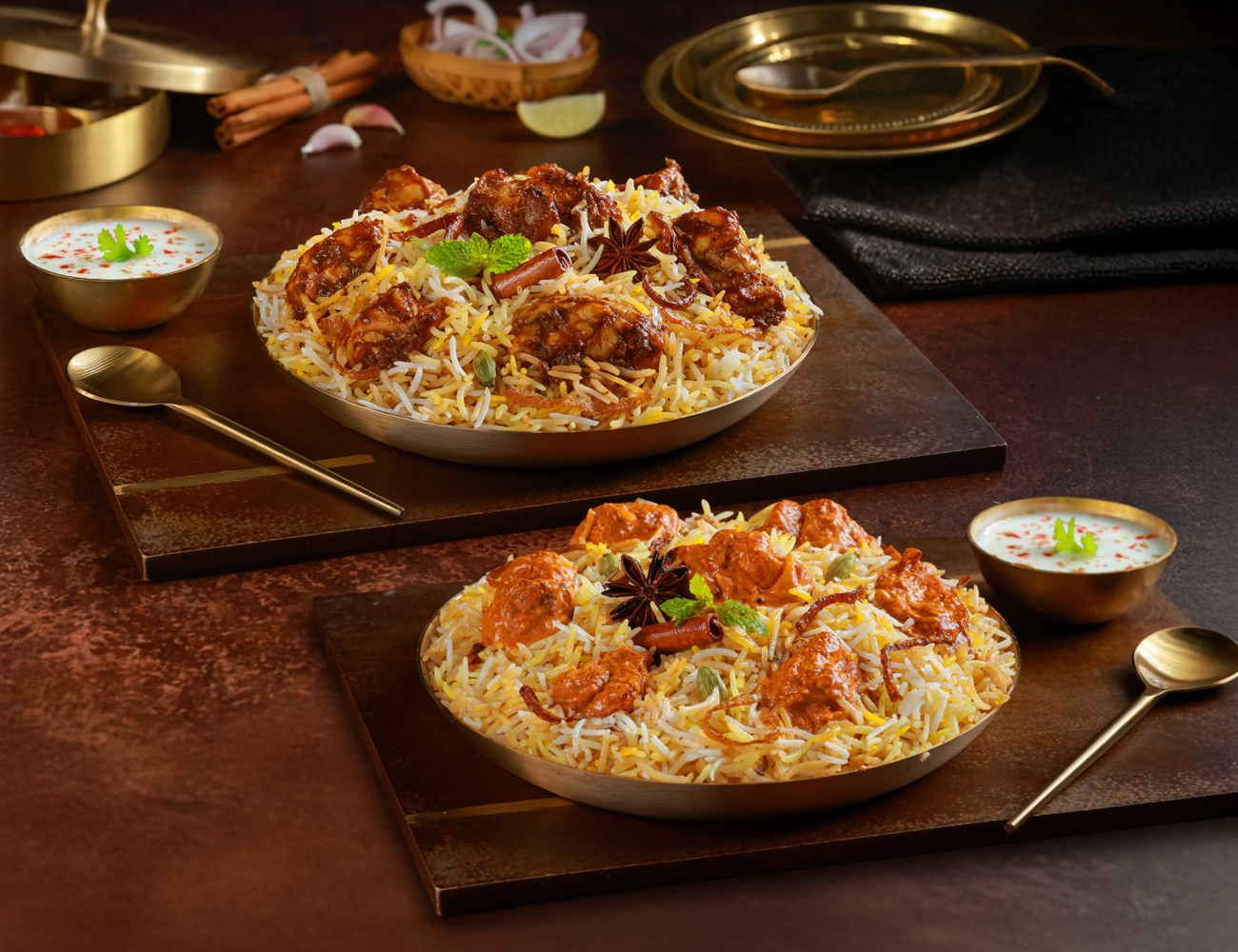 Any 2 Half KG Chicken Biryanis Combo