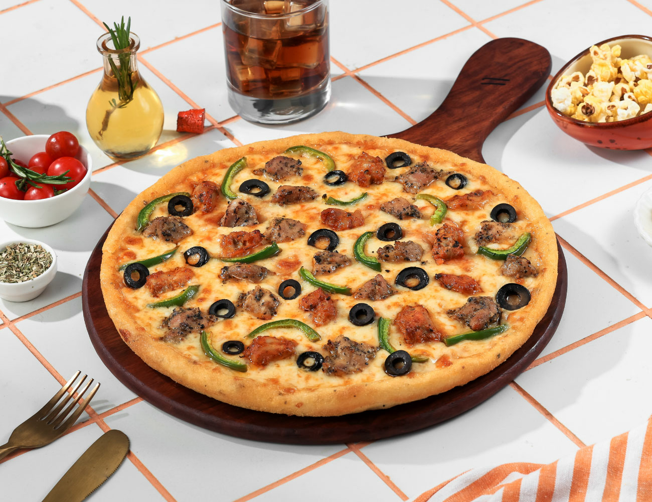 Double Trouble Chicken CHEESE BLAST PIZZA [Regular 7"]