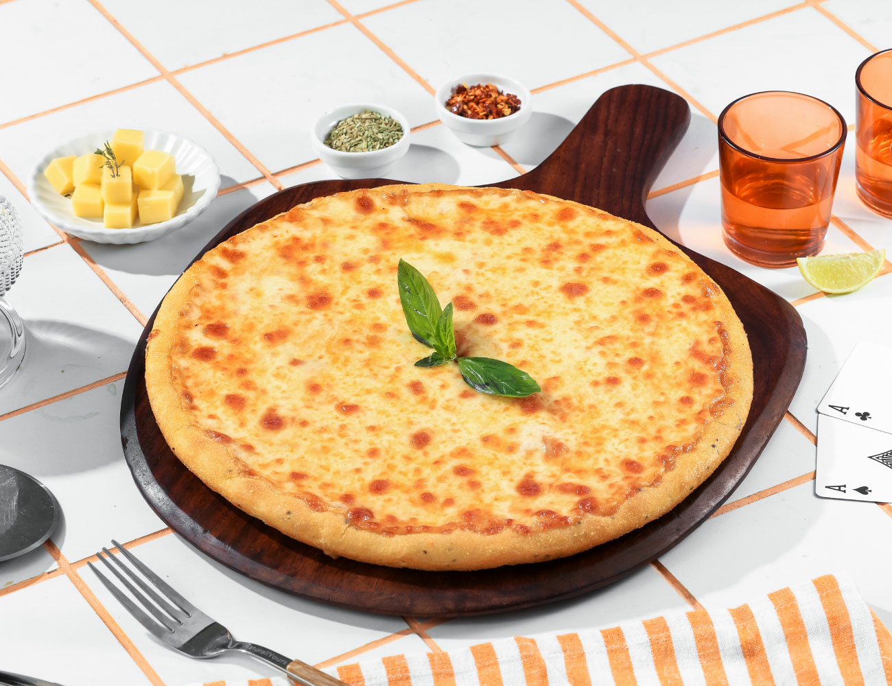 Double Cheese Margherita CHEESE BLAST PIZZA [Regular 7"]