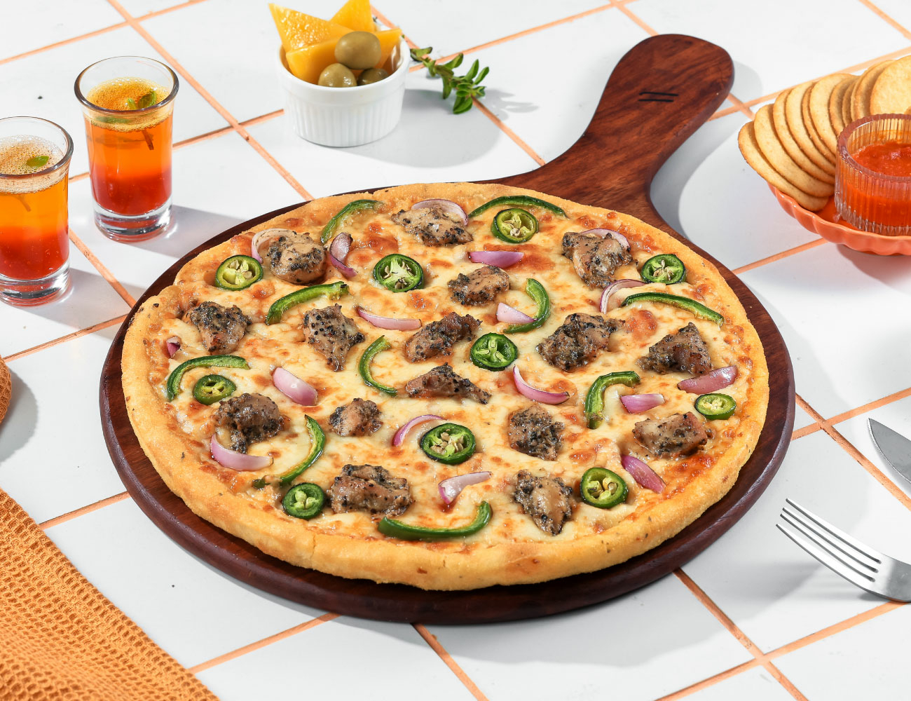 Chicken Mexicano CHEESE BLAST PIZZA [Regular 7"]