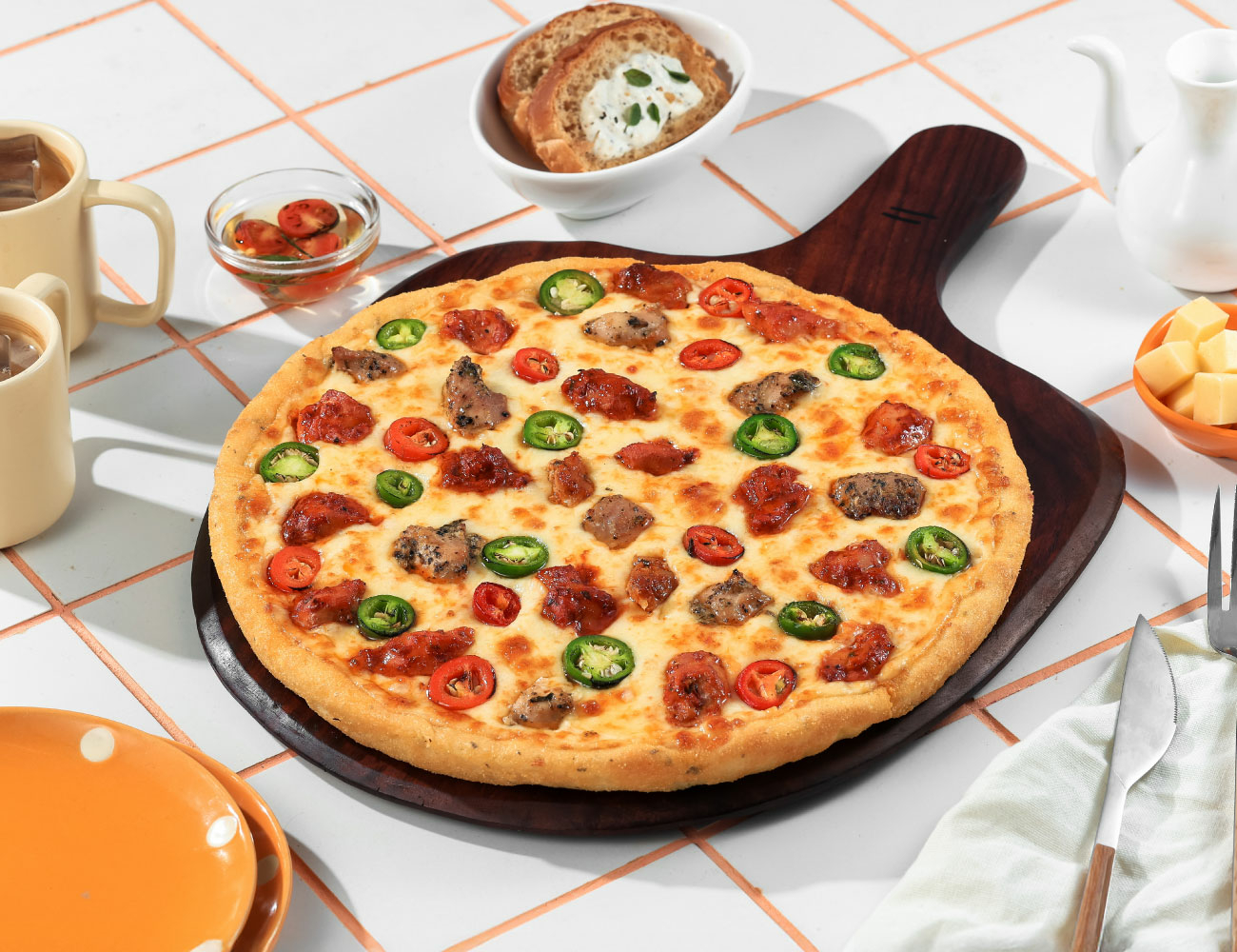 Fire Me Up Chicken CHEESE BLAST PIZZA [Regular 7"]
