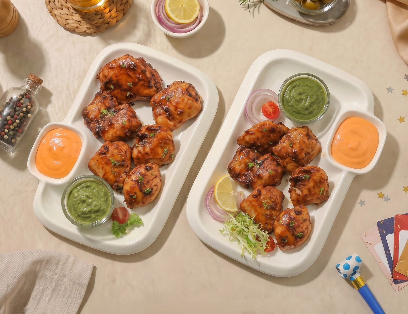 Pack Of 2 Appetizers - Boneless BBQ Chicken