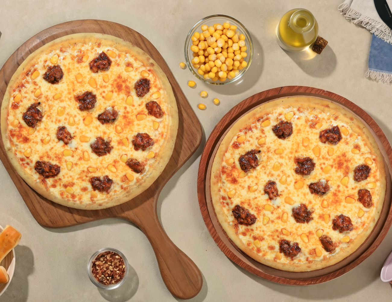 Pack Of 2 BIG Pizzas - Texas Chicken