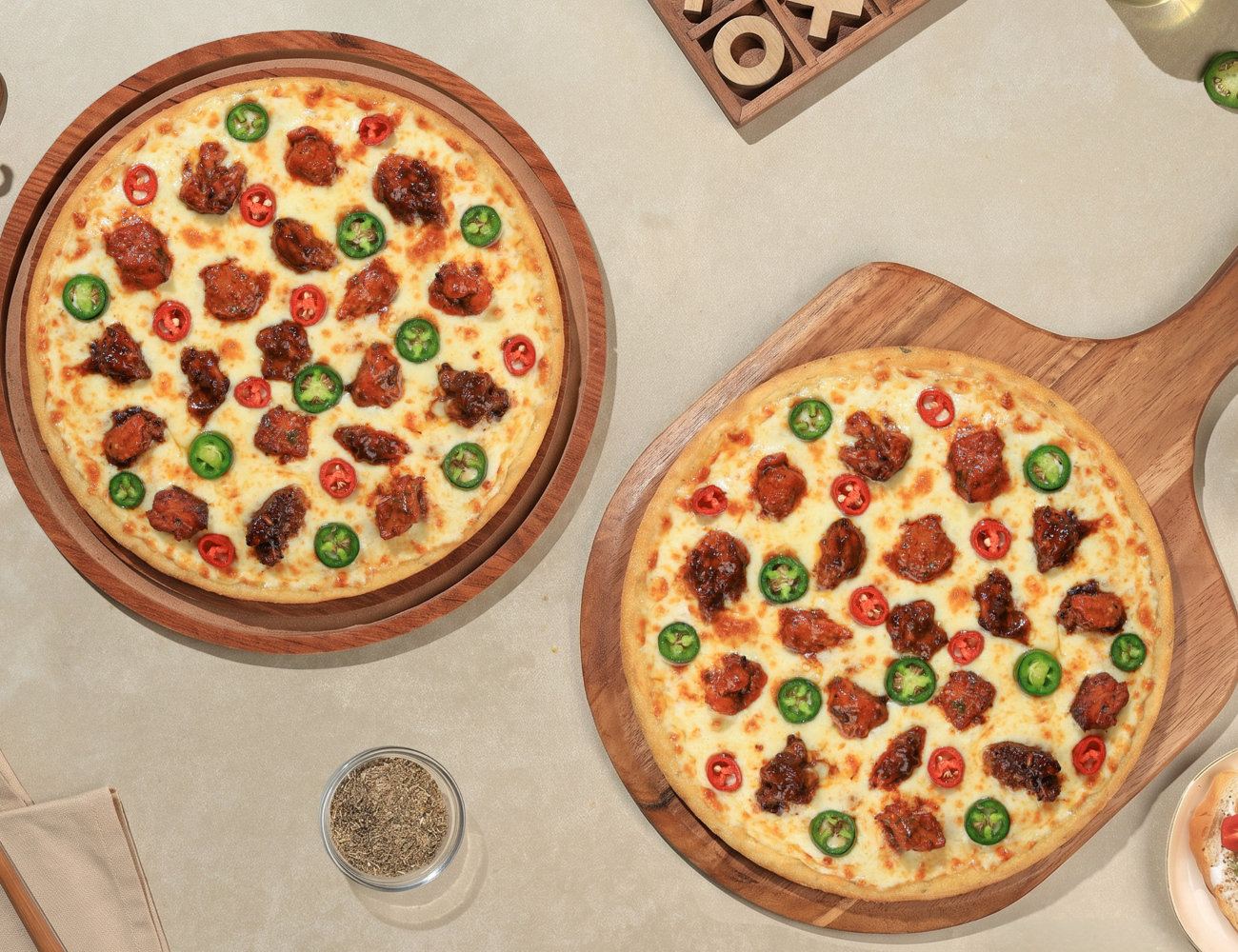 Pack Of 2 BIG Pizzas - Fiery Chick-Flick