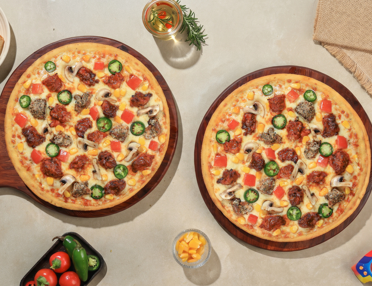 Pack Of 2 BIG Pizzas - Meathead