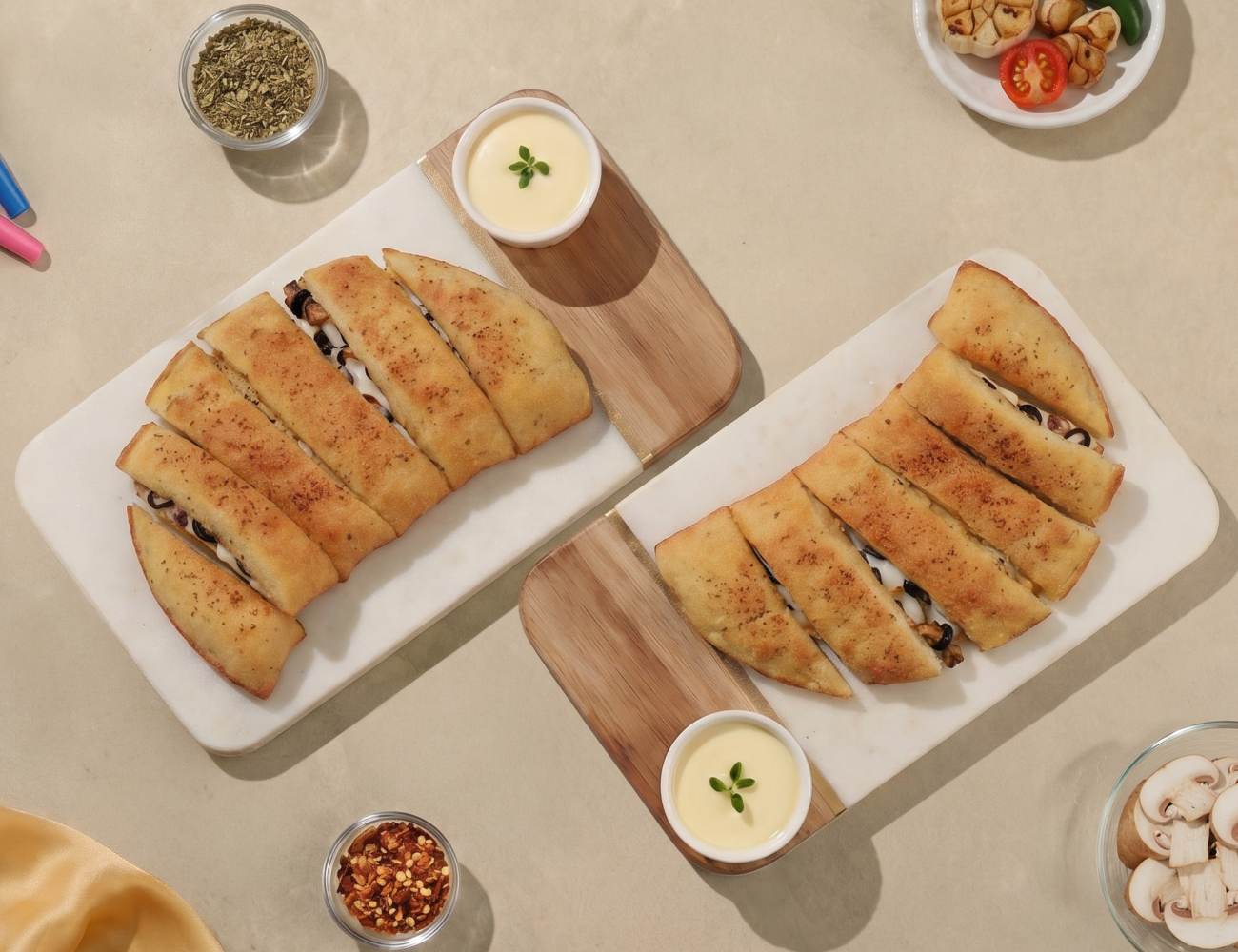 Pack Of 2 Garlic Breadsticks - Italian