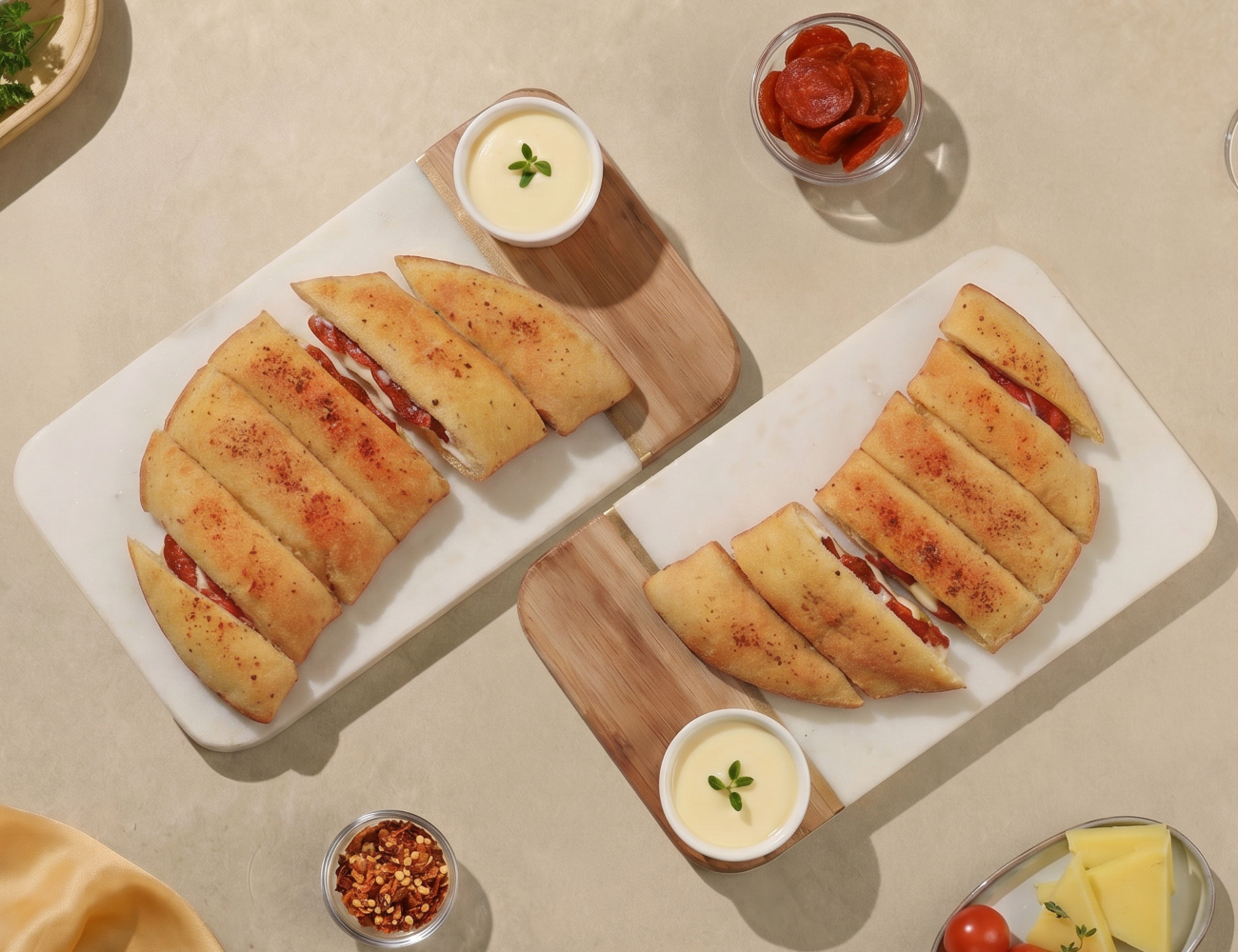 Pack Of 2 Garlic Breadsticks - Pepperoni