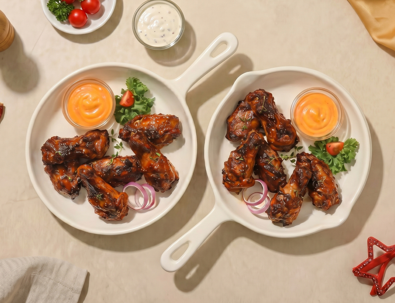 Pack Of 2 Appetizers - BBQ Chicken Wings