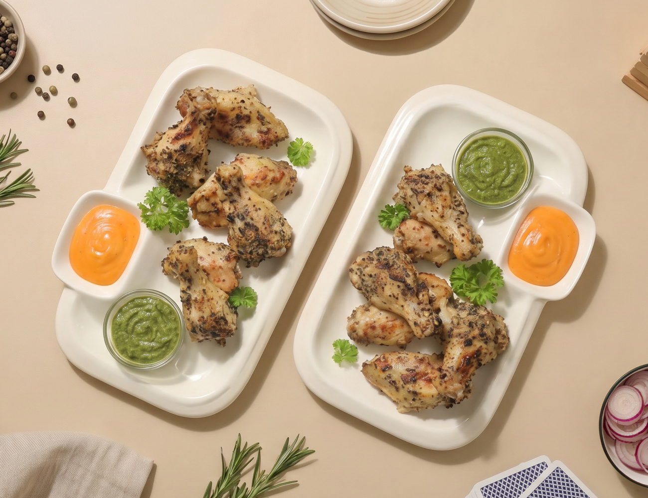 Pack Of 2 Appetizers - Herb Chicken Wings