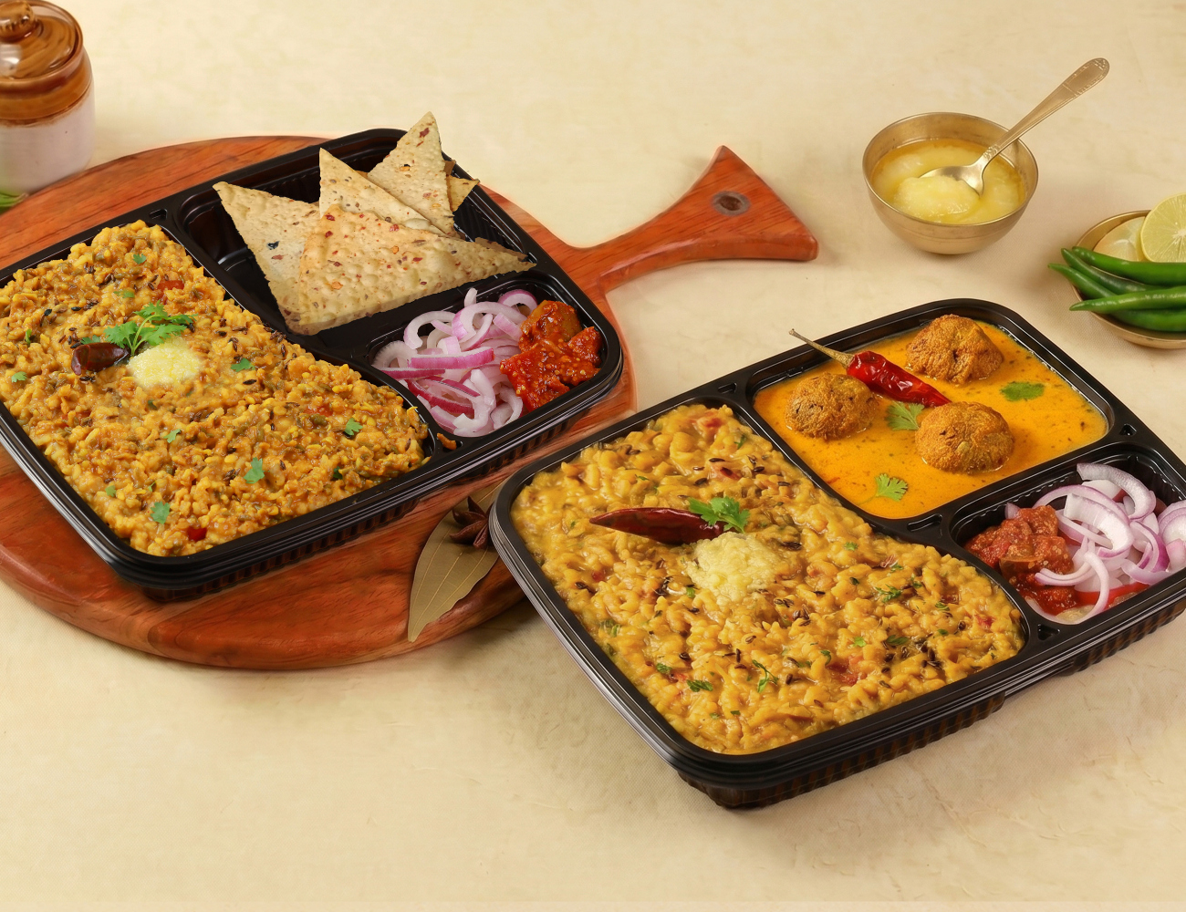 Any 2 Khichdi Thalis @ 119 Each