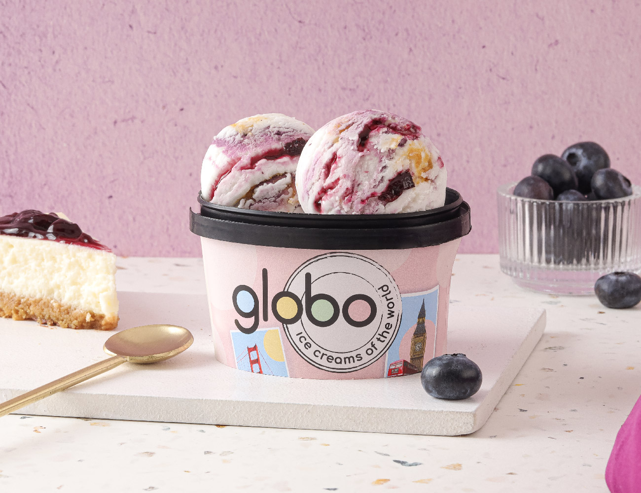 Greek Blueberry Cheesecake Ice Cream [140 ML]