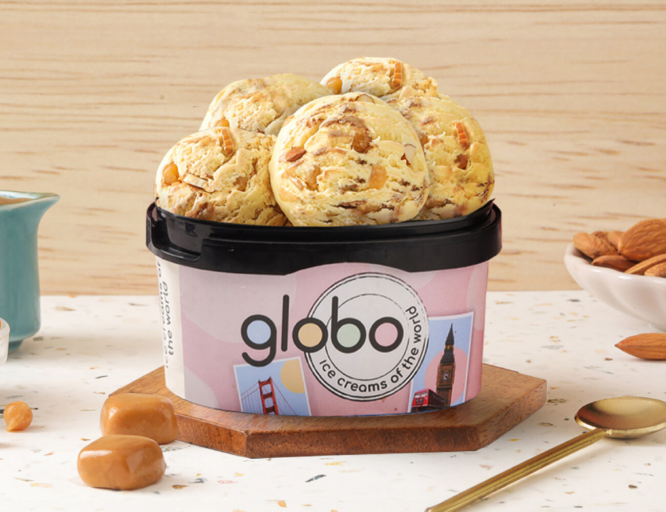 London Almond Butterscotch Ice Cream [550 ML]