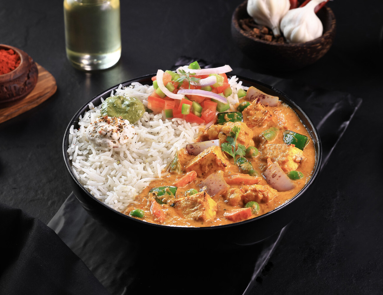 Ludhiana Subz Lababdar [Steamed Rice] Bowl