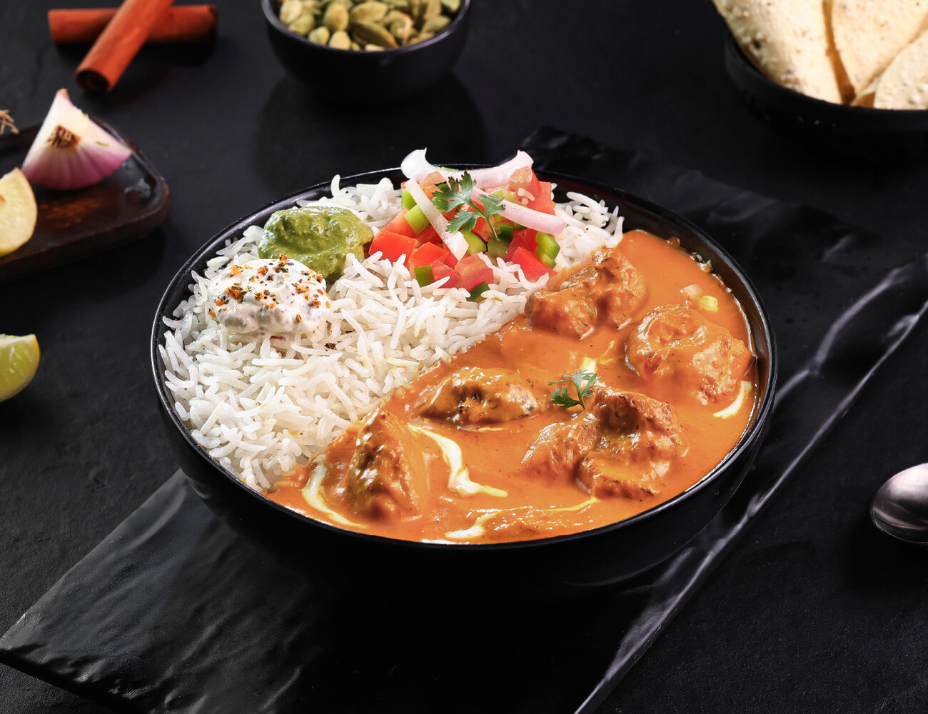Kake Da Butter Chicken [Steamed Rice] Bowl