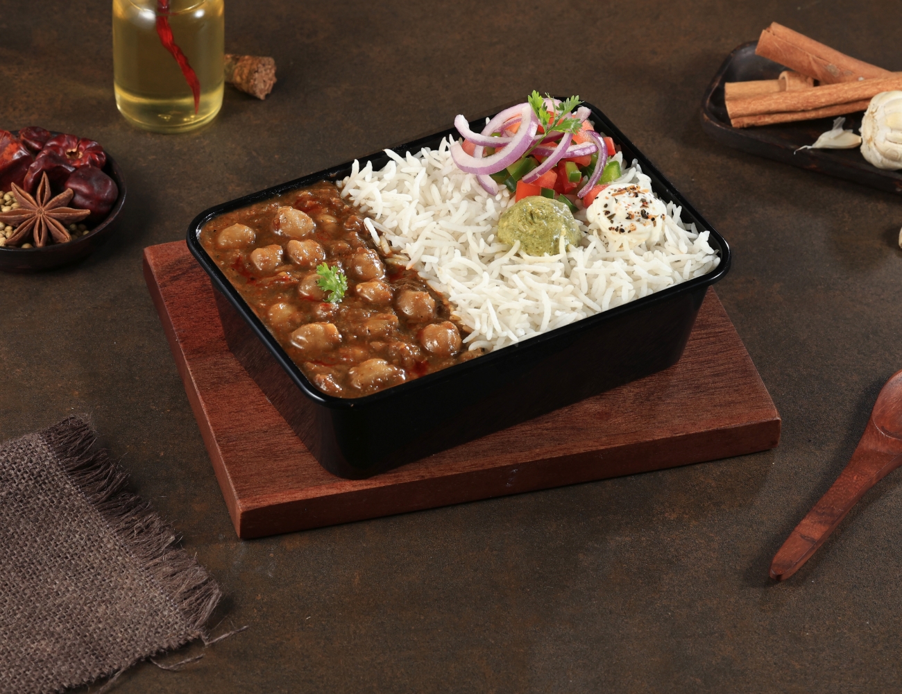 Amritsari Chole Rice Bowl