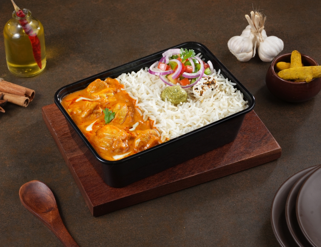 Butter Chicken Rice Bowl