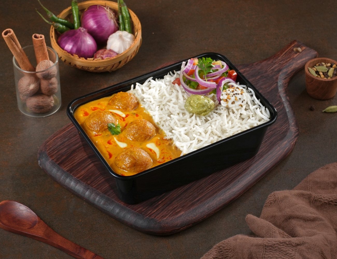 Malai Kofta Rice Bowl