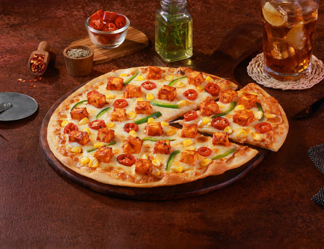 Peri Peri Paneer Cheese Blast Pizza [10" Large]