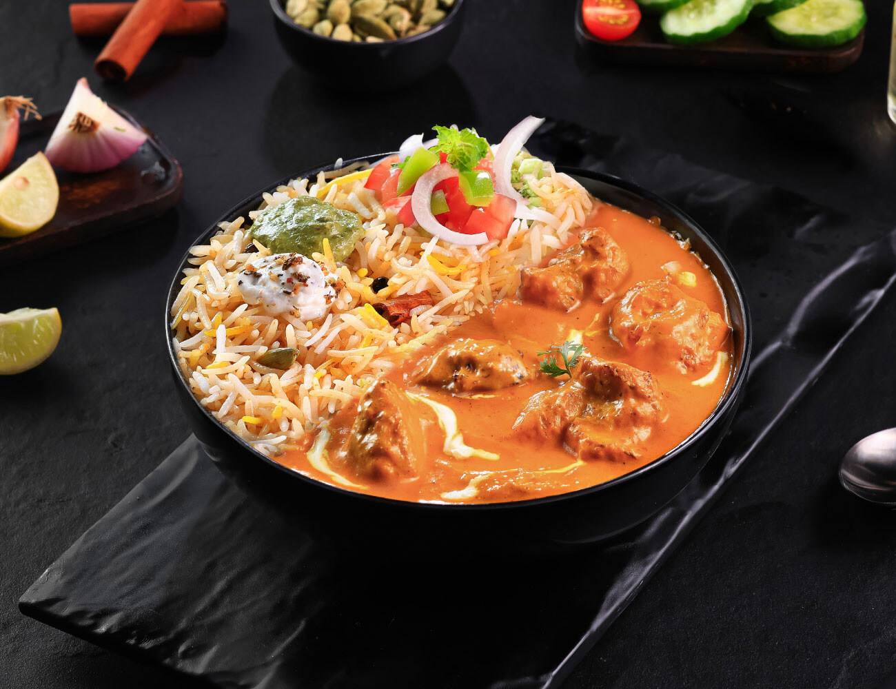 Kake Da Butter Chicken [Masala Rice] Bowl