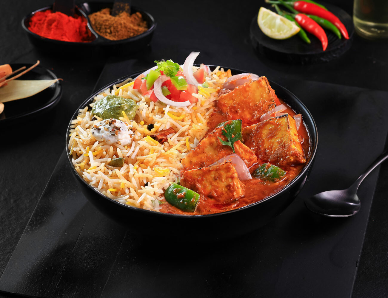 Townhall's Kadhai Paneer [Masala Rice] Bowl