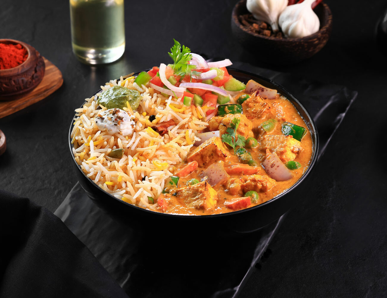 Ludhiana Subz Lababdar [Masala Rice] Bowl