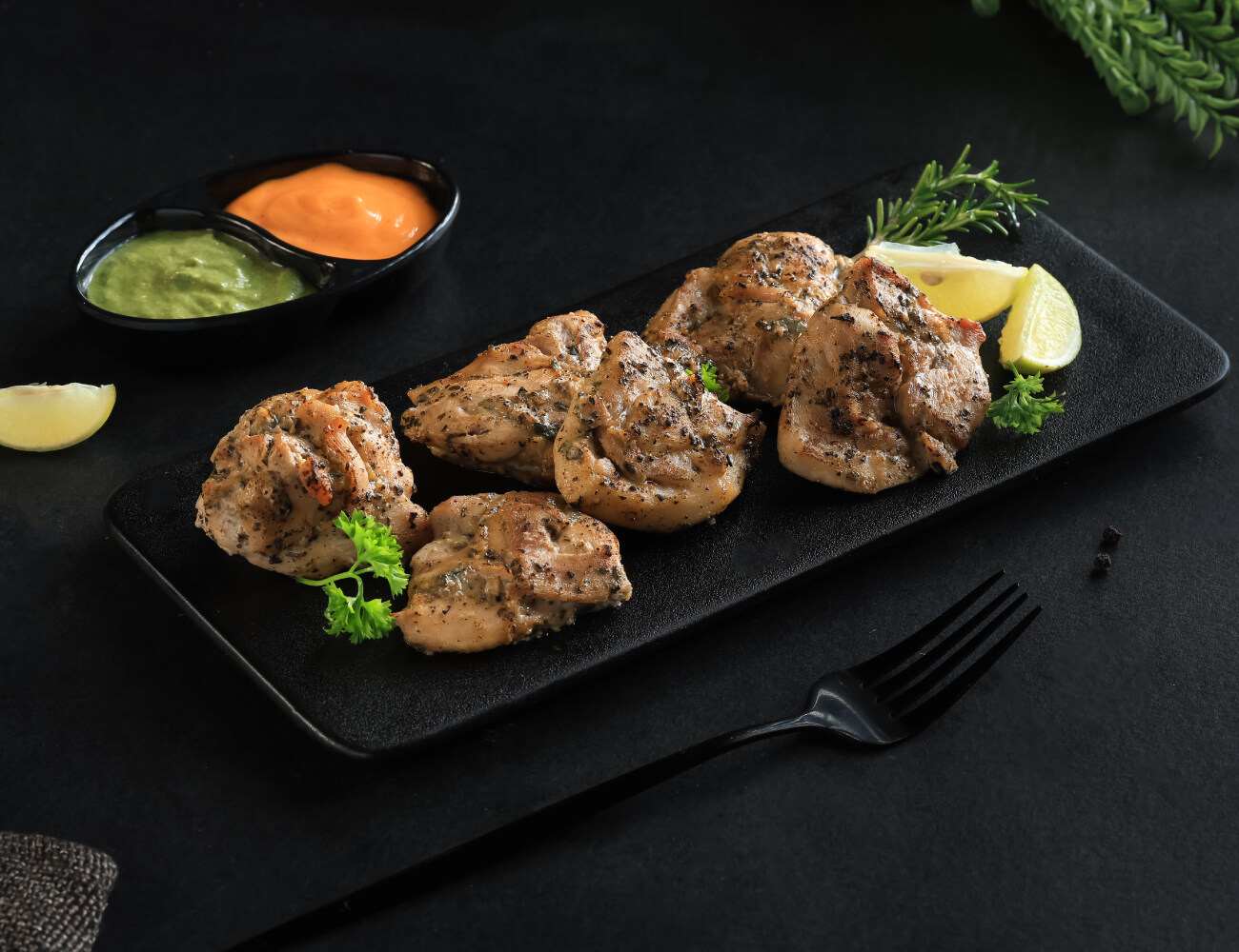 Black Pepper Chicken Skewers