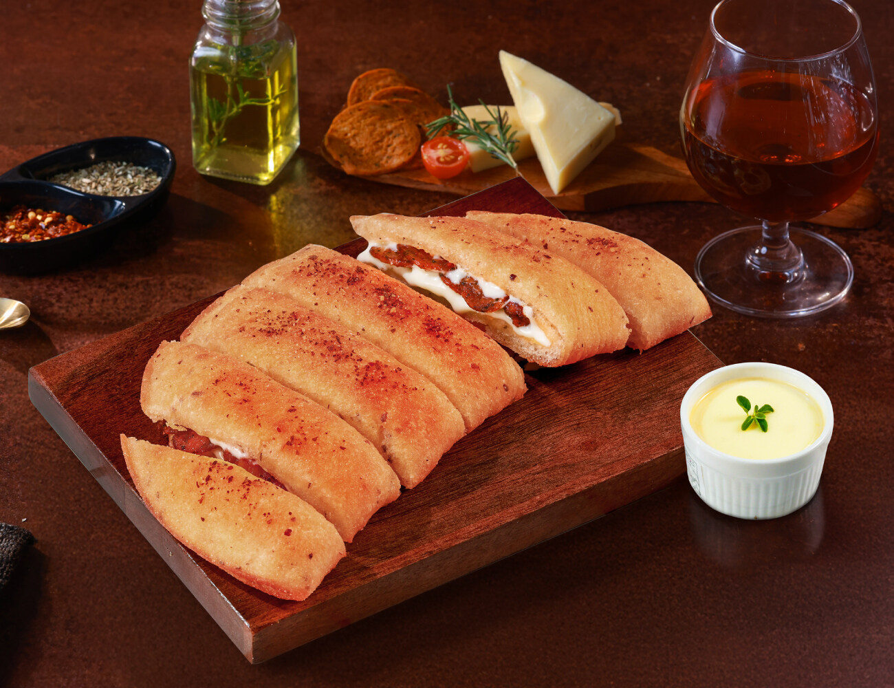 100% Pepperoni Stuffed Garlic Breadsticks + Cheesy Dip [FREE]