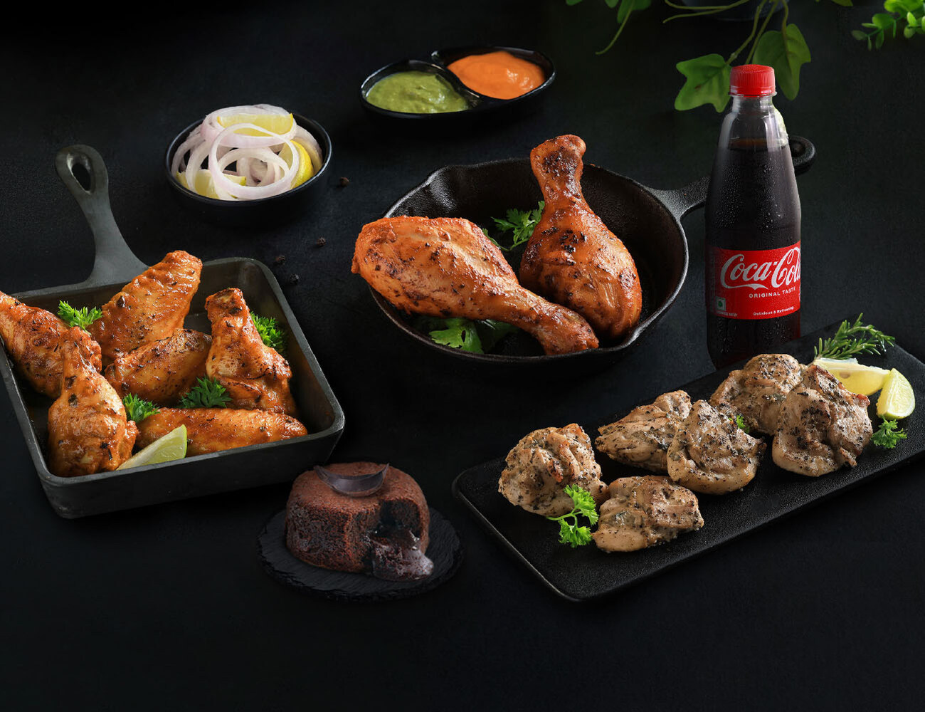 Any 3 Boxes Of Bhatti Chicken [FREE Coke & Choco Lava Cake]