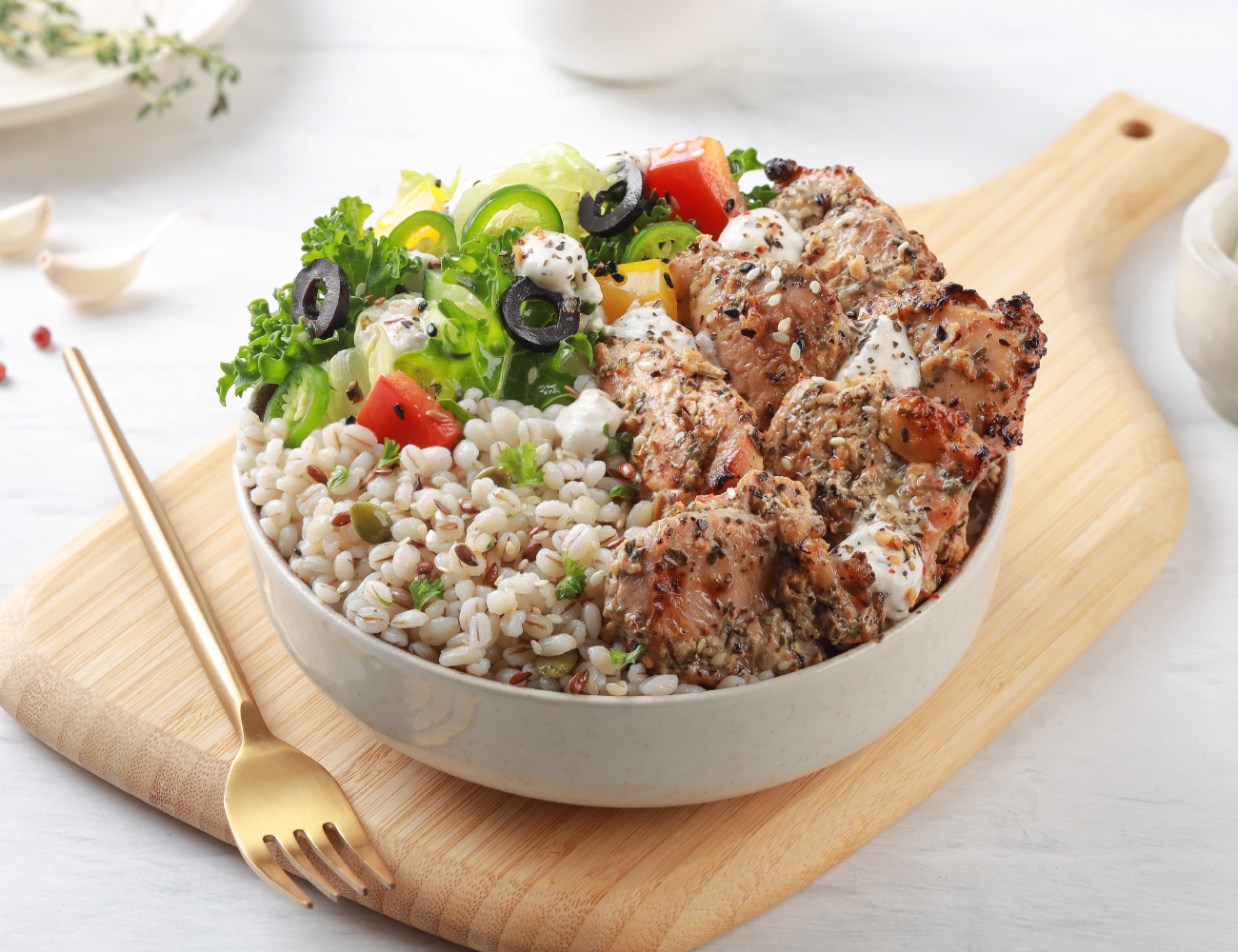 Herb Chicken Mighty Bowl [64g - High Protein]