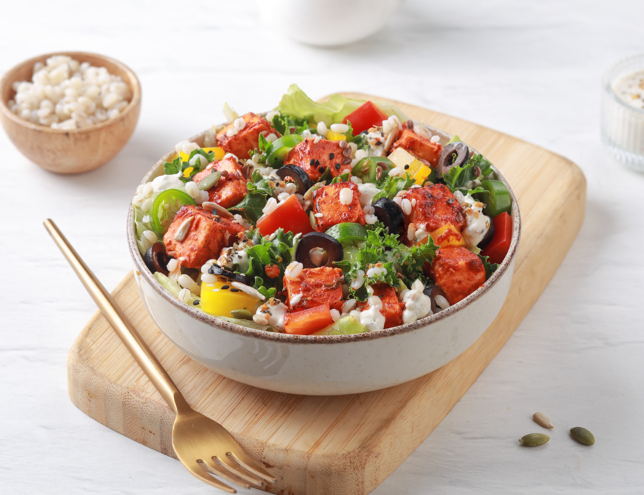 Paneer Peri Peri Bravo Salad [29g - High Protein]