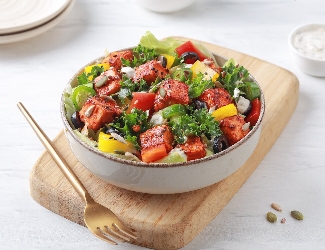 Paneer Keto Salad [27g - High Protein, 481 Kcal]