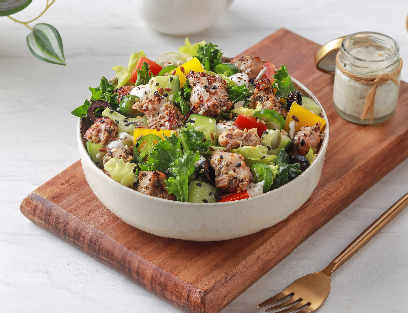 Chicken Keto Salad [36g - High Protein, 371 Kcal]